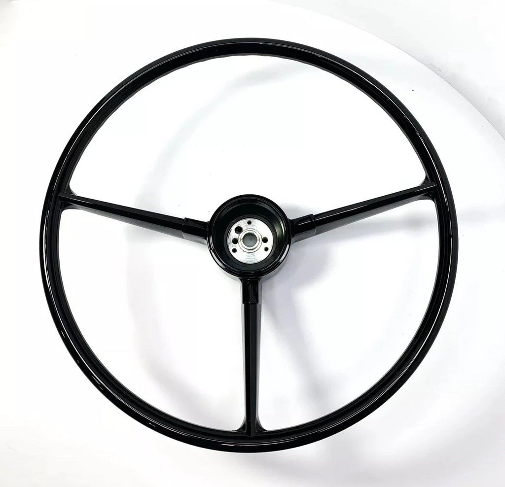 Replacement Steering Wheel Cover Black 3 Spoke for 1967–1968 Chevrolet Pickup