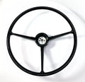 Replacement Steering Wheel Cover Black 3 Spoke for 1967–1968 Chevrolet Pickup
