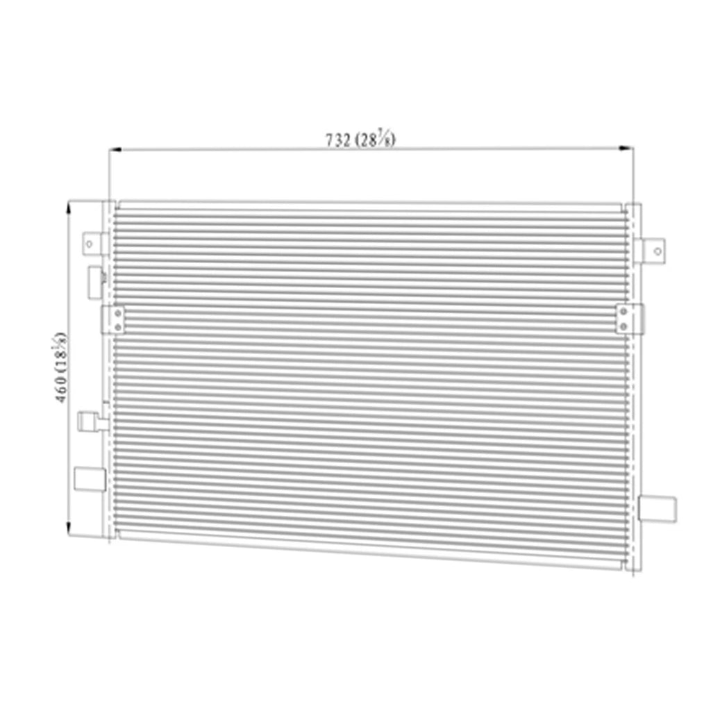 Replacement A/C Condenser Repair Part for Chrysler Pacifica (2004–2006)