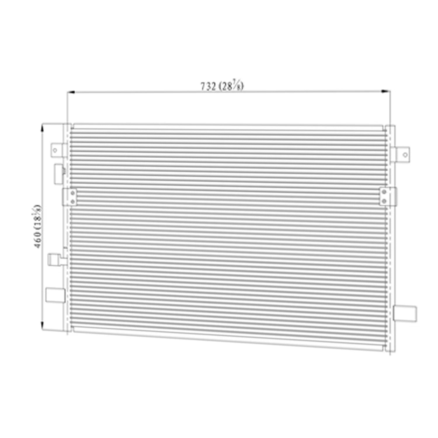 Replacement A/C Condenser Repair Part for Chrysler Pacifica (2004–2006)