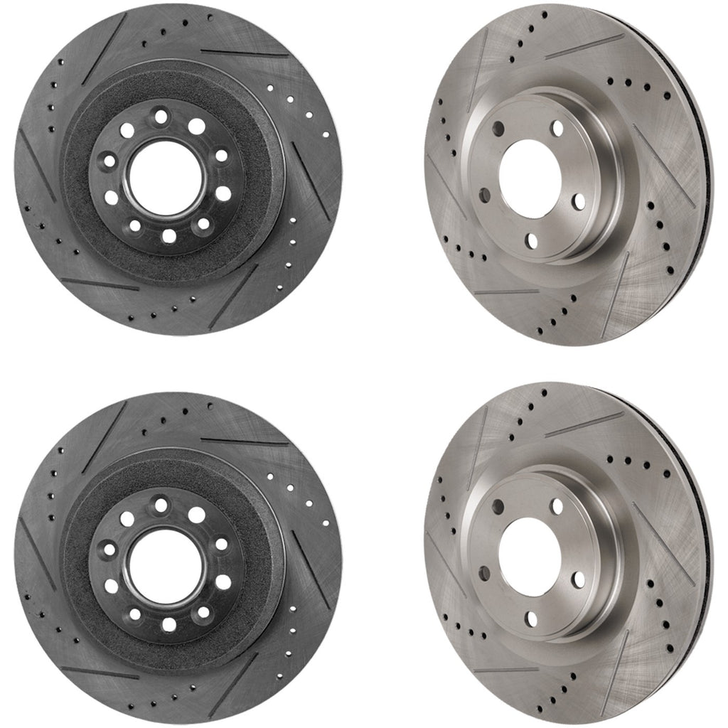 Front & Rear Brake Disc Rotors for Lincoln MKX Ford Edge (2011–2014)