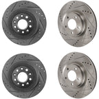 Front & Rear Brake Disc Rotors for Lincoln MKX Ford Edge (2011–2014)