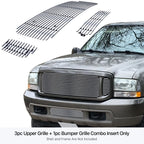 Stainless Chrome Grille Insert Combo for Ford F-250/350 (1999-2004)