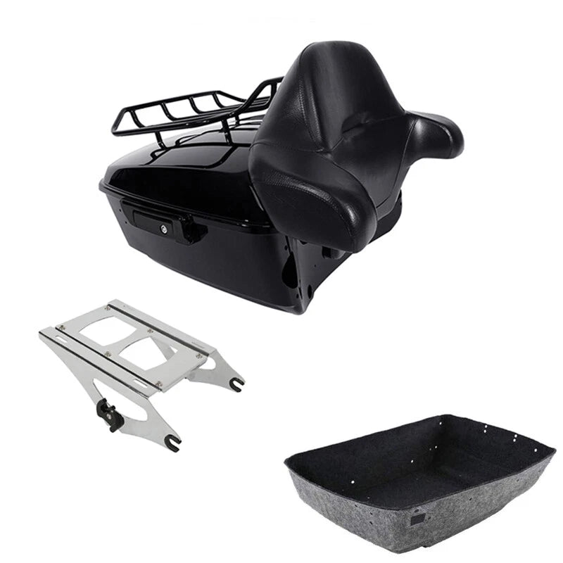 Trunk Mount Rack Backrest for Harley Touring Road Street Glide (2014–2026)