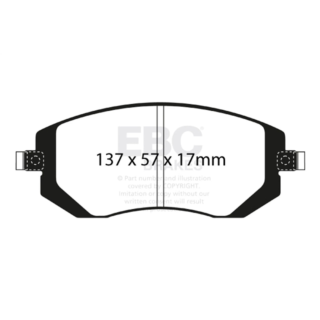 Set of 2 Brake Pads for Subaru Legacy Outback Impreza