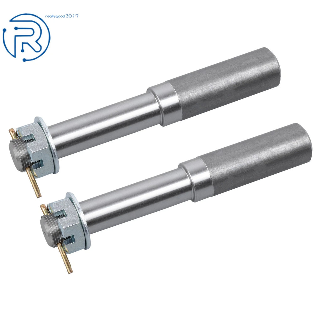 Set of 2 Round Trailer Spindles 1.25" Shank 2000 lbs for Axles