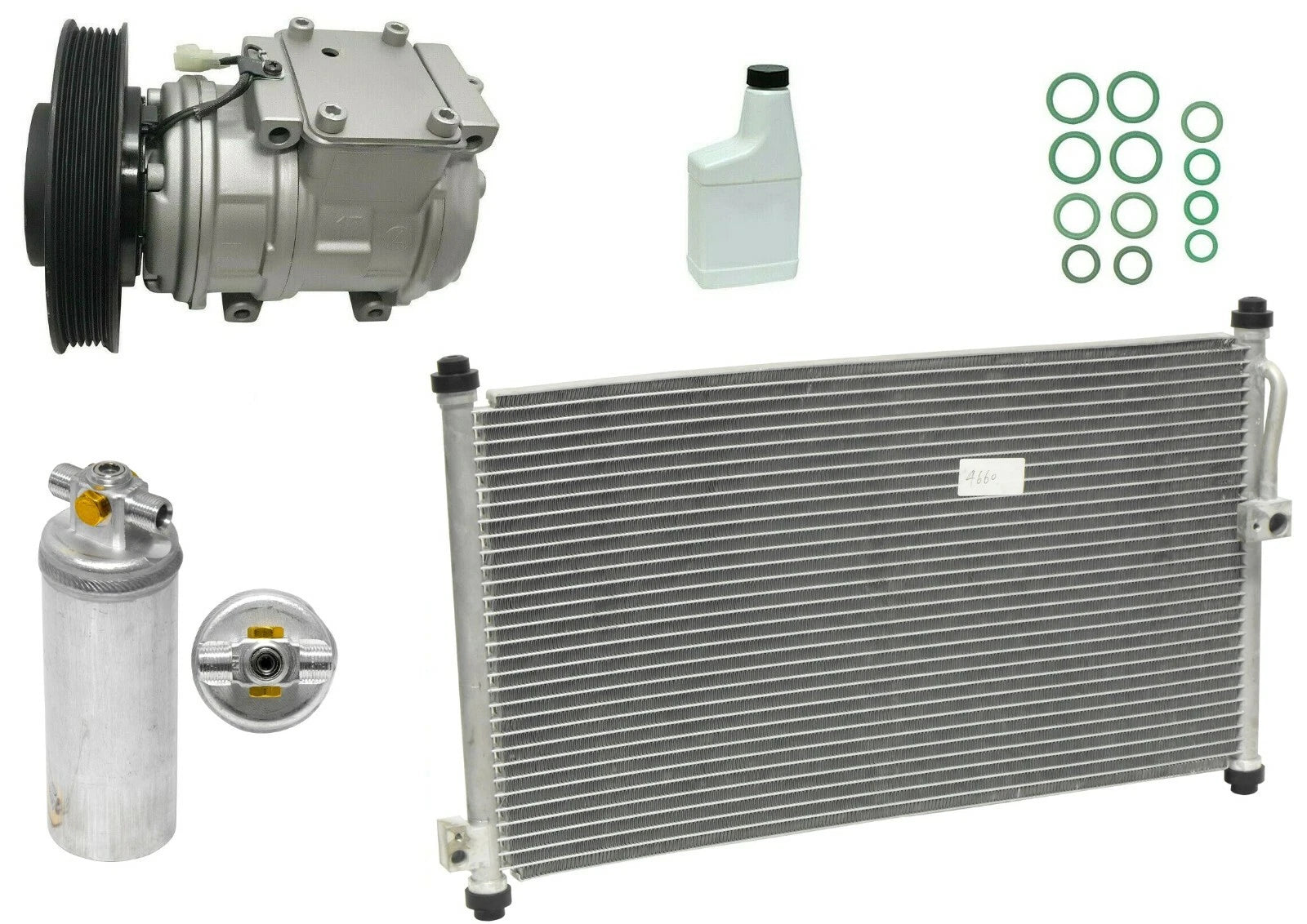 A/C Compressor Kit with Condenser Replacement for Honda Accord (2008–2015)