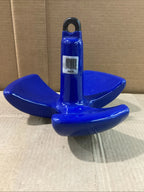 Greenfield Coated Tri-Fluke River Anchor 530-R for Boats (Chipped Coating)