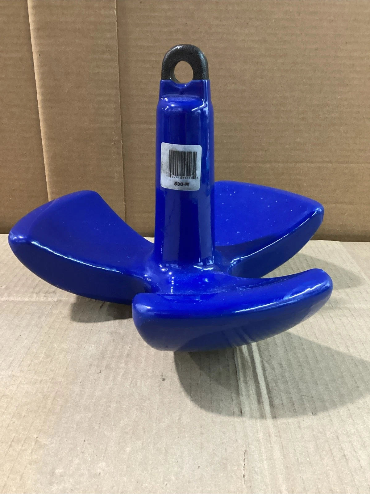 Greenfield Coated Tri-Fluke River Anchor 530-R for Boats (Chipped Coating)