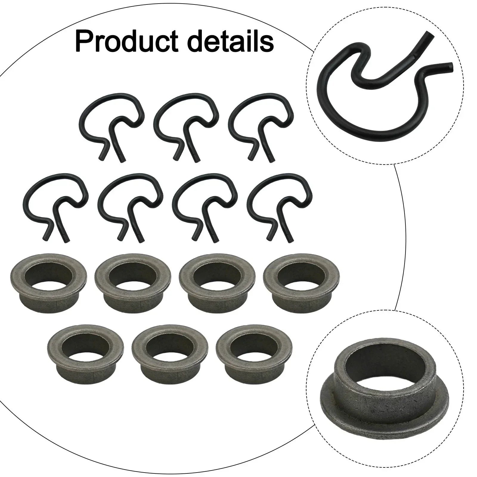 Complete Set Manual Transmission Shifter Bushings and Clips