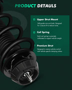 Front Complete Struts Coil Springs Assembly for Kia Soul (2010–2013)
