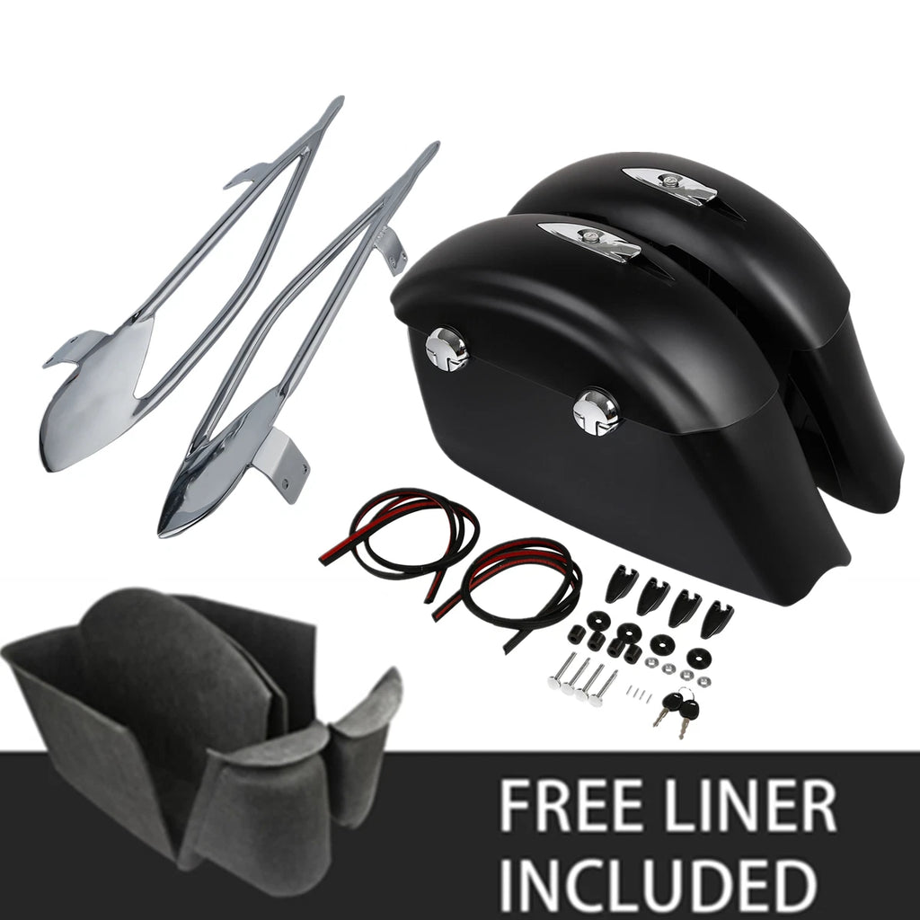 Saddlebag Electronic Latch Protector Rails Liner for Indian Chieftain (2014–2023)