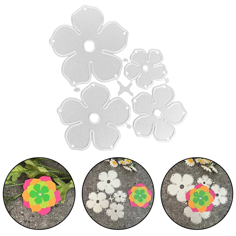 Flower Shaped Embossing Formold for Crafting Decorations