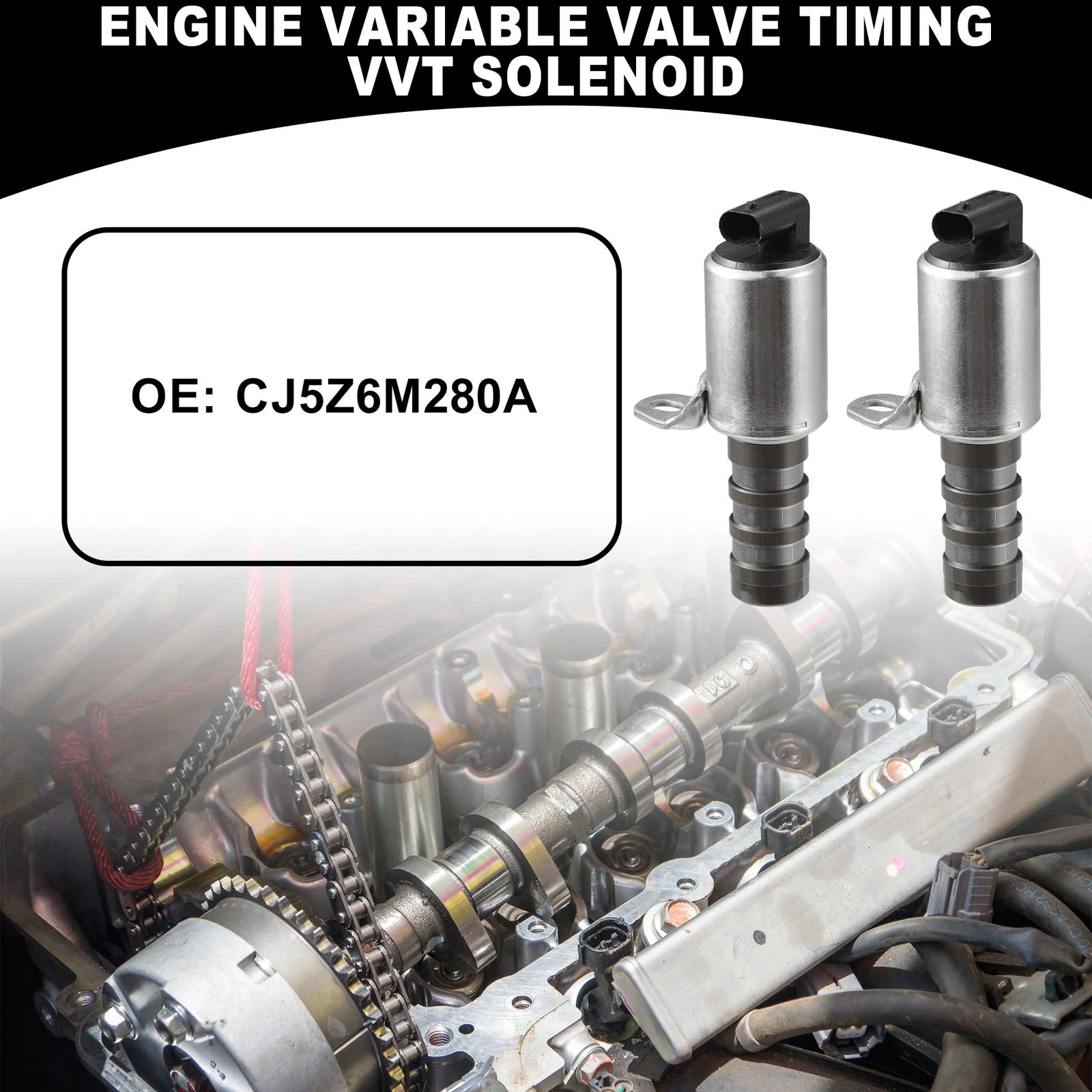 2X VVT Solenoid for Ford C-Max (2013–2018) No.CJ5Z6M280A