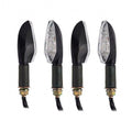 4X Black LED Turn Signal Light Indicators for Aprilia Tuono 1000 RSV4 (2003–2010)