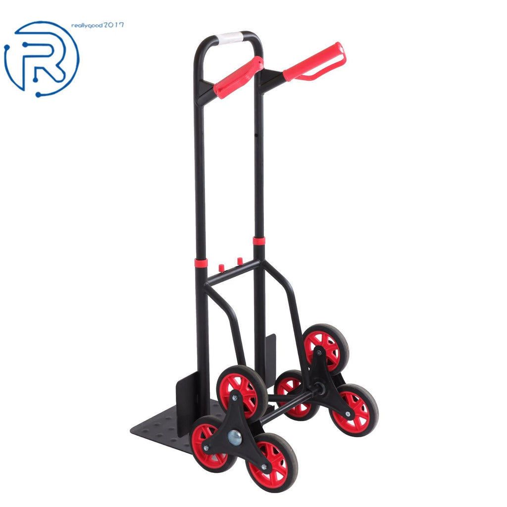 Heavy Duty Stair Climbing Hand Truck with 6" TPR Wheels (440 LB Capacity)