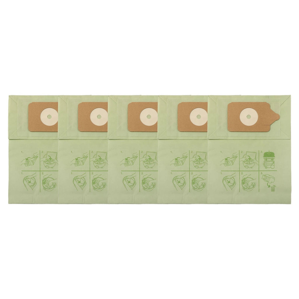 Set of 5 Paper Dust Bags for Numatic Vacuum Cleaners NVM1CH HVR20011