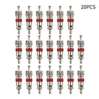 Tyre Valve Core Insert Set with Remover Tool for Car Bike Motorcycle