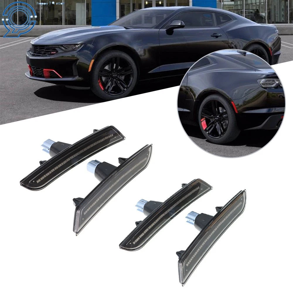 LED Turn Lights for Chevy Camaro (2016–2020) Front & Rear Bumper Marker