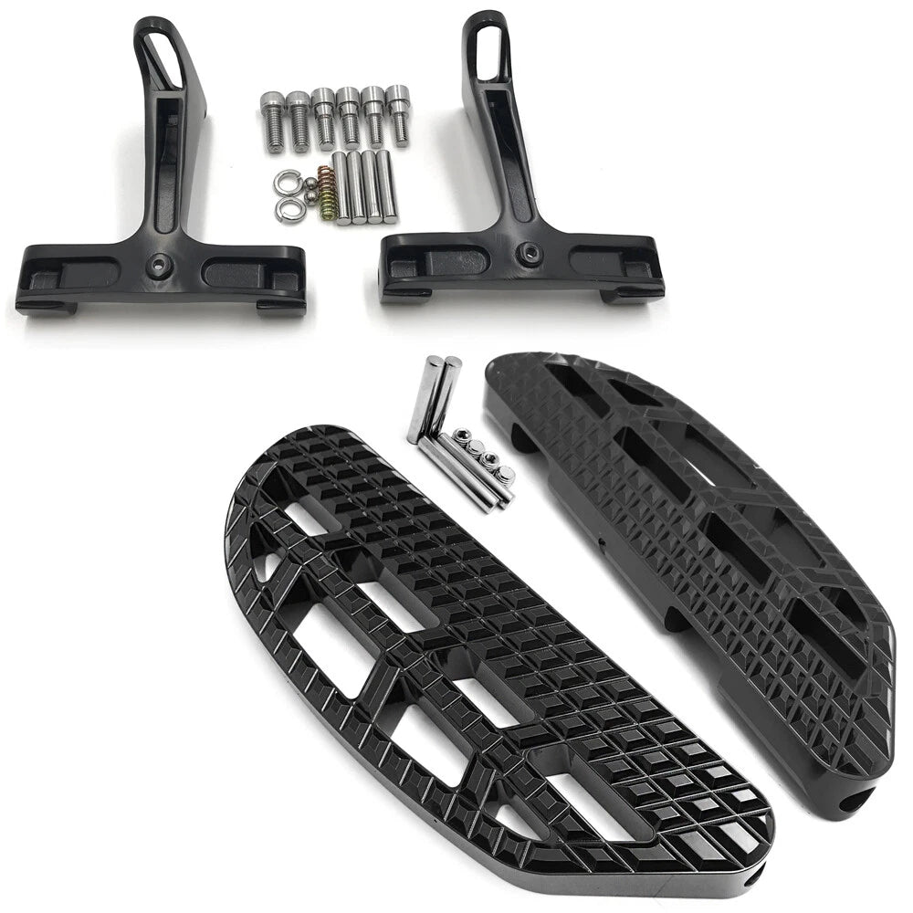 Dominator Leaf Knob Passenger Footboard Kit for Harley Touring (1993–Present)