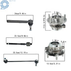 Front Wheel Bearing Hub, Sway Bar End Link, Tie Rod for Nissan Altima (2007–2013)