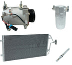 AC Compressor Kit W Condenser Replacement for Pontiac Bonneville 4.6L (2004)