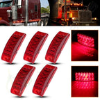 5x Red 20 LED Side Marker Turn Signal Light for Universal Trailer Truck