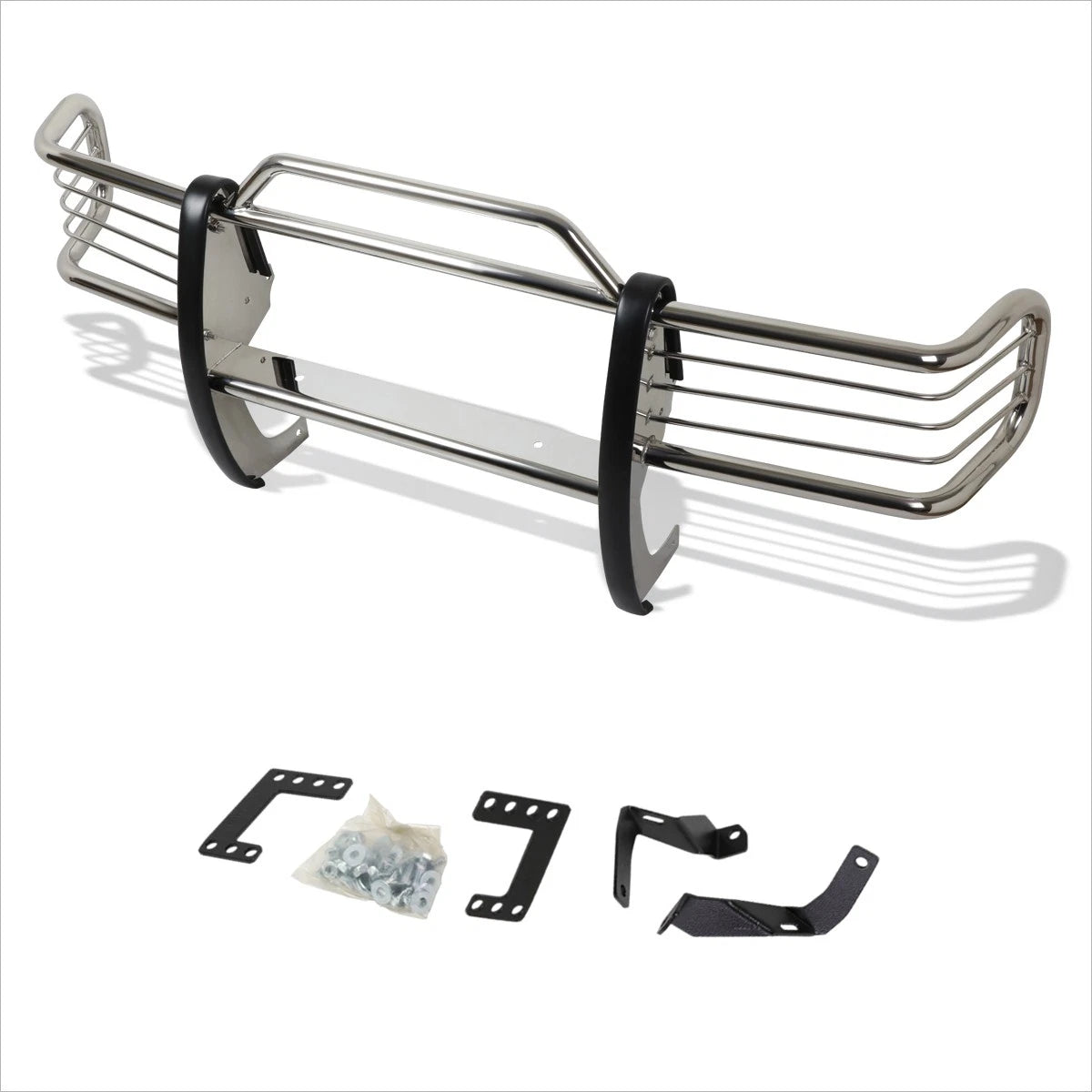 Chrome Front Bumper Brush Grill Guard for Jeep Grand Cherokee ZJ (1993–1998)