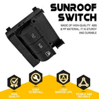 Sliding Sunroof Switch for Ford F150 F250 F350 (2009–2017) 9L3Z-15B691-DA