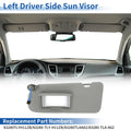 Left Side Sun Visor for Honda CR-V (2017–2022) Gray No. 83280-TLA-A62