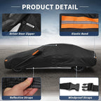 Car Cover Waterproof Aluminum Film Inner Cotton for BMW 3 Series with Zipper