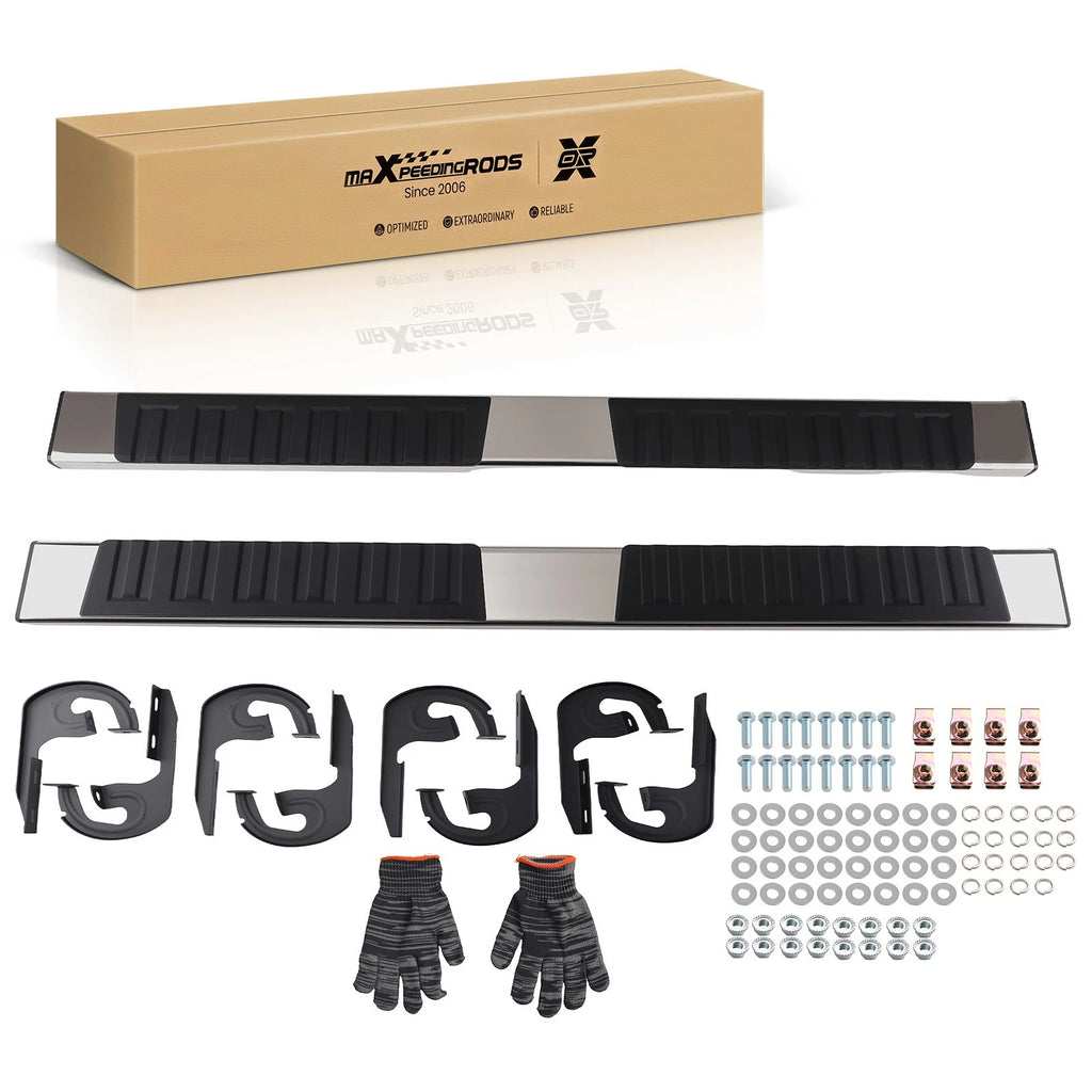 Set of 2 Anti-Slip Nerf Bars for Ford F-150 Crew Cab (2009–2014)