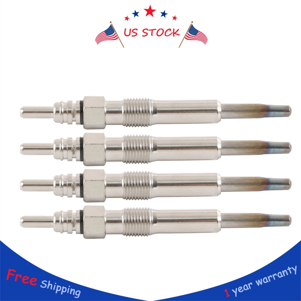 Set of 4 Dual Coil Diesel Glow Plugs for Volkswagen VW 1.9L TDI (2001–2004)