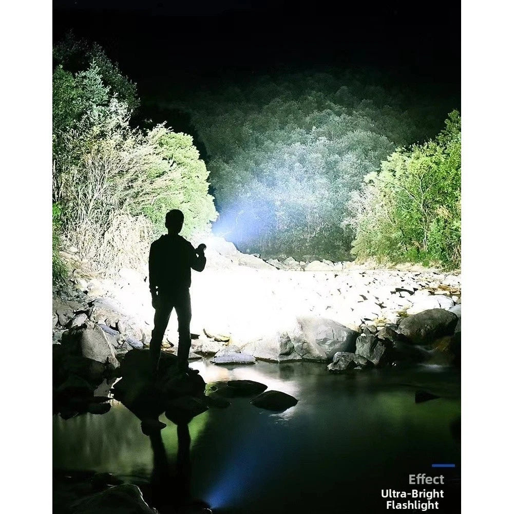 LED Flashlight 1000LM for Boats (Rechargeable, IPX4)