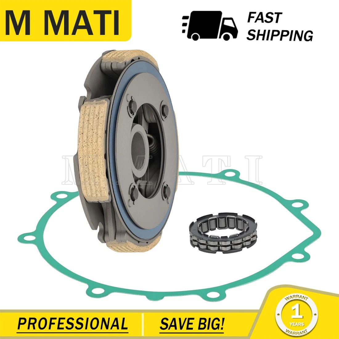 Wet Clutch Carrier One Way Bearing for Yamaha Wolverine 350 YFM350X (2006–2009)