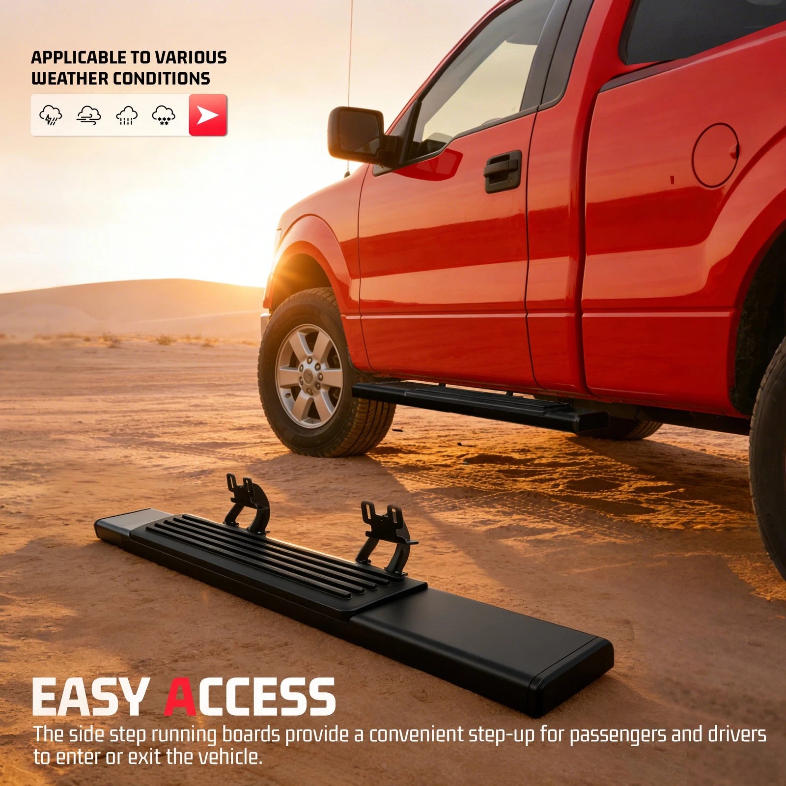 6" Running Boards Side Steps for Ford F-150 Regular Cab (2004–2014)