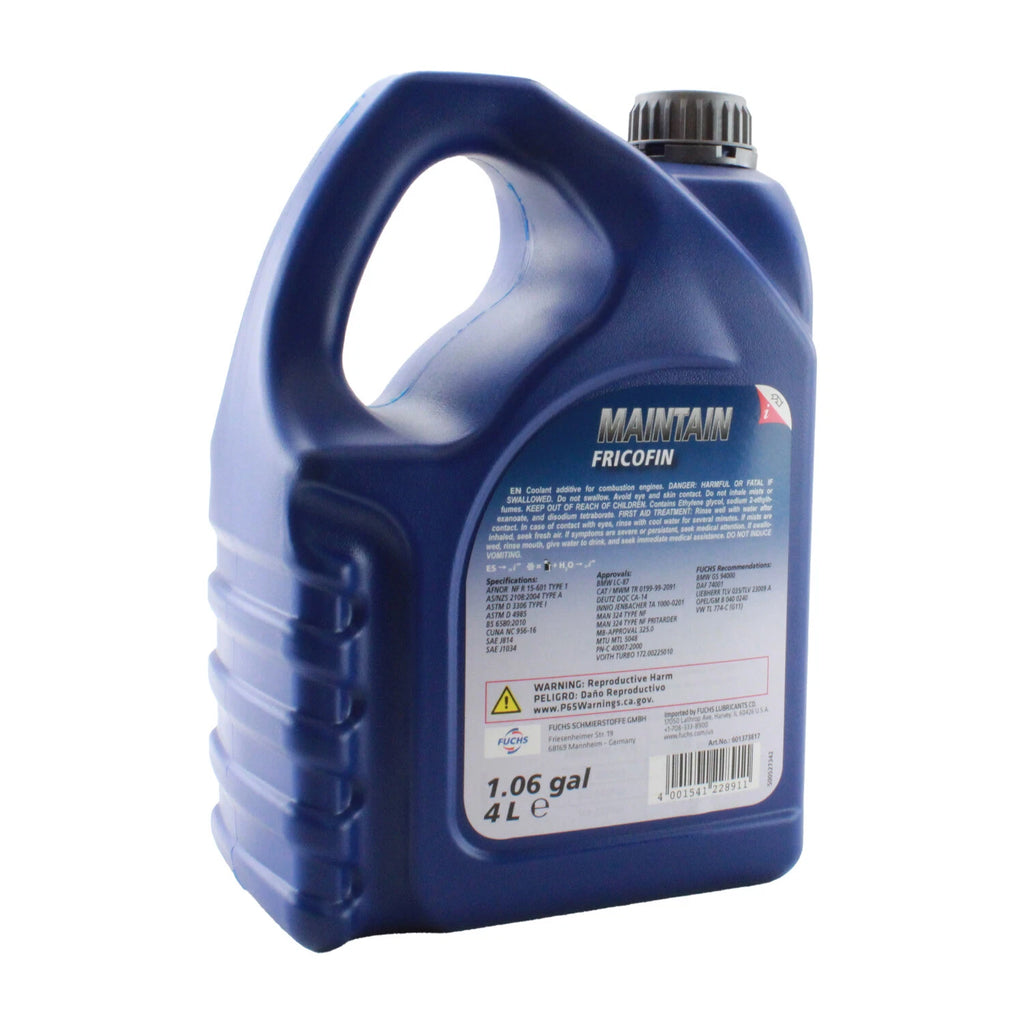 Set of 3 Fuchs 4L MAINTAIN FRICOFIN Engine Coolant 800351661