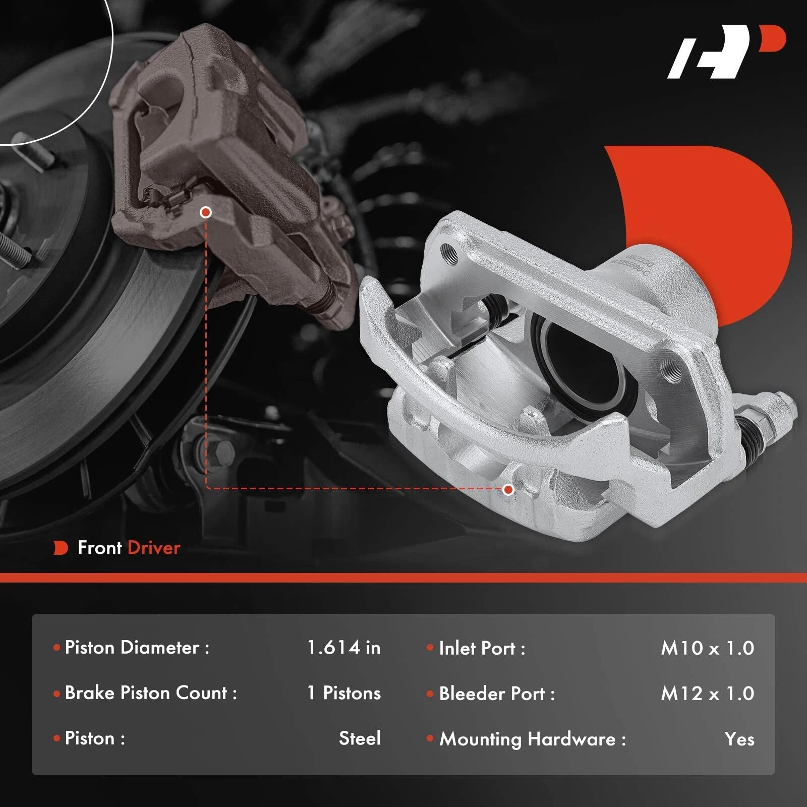 Front Left Brake Caliper for Chevy Spark (2016-2022)