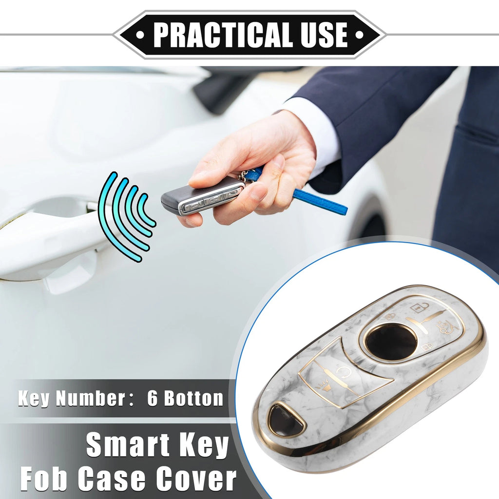 6 Buttons Remote Smart Key Fob Cover Case for Buick Enclave, Verano (2013–2020)