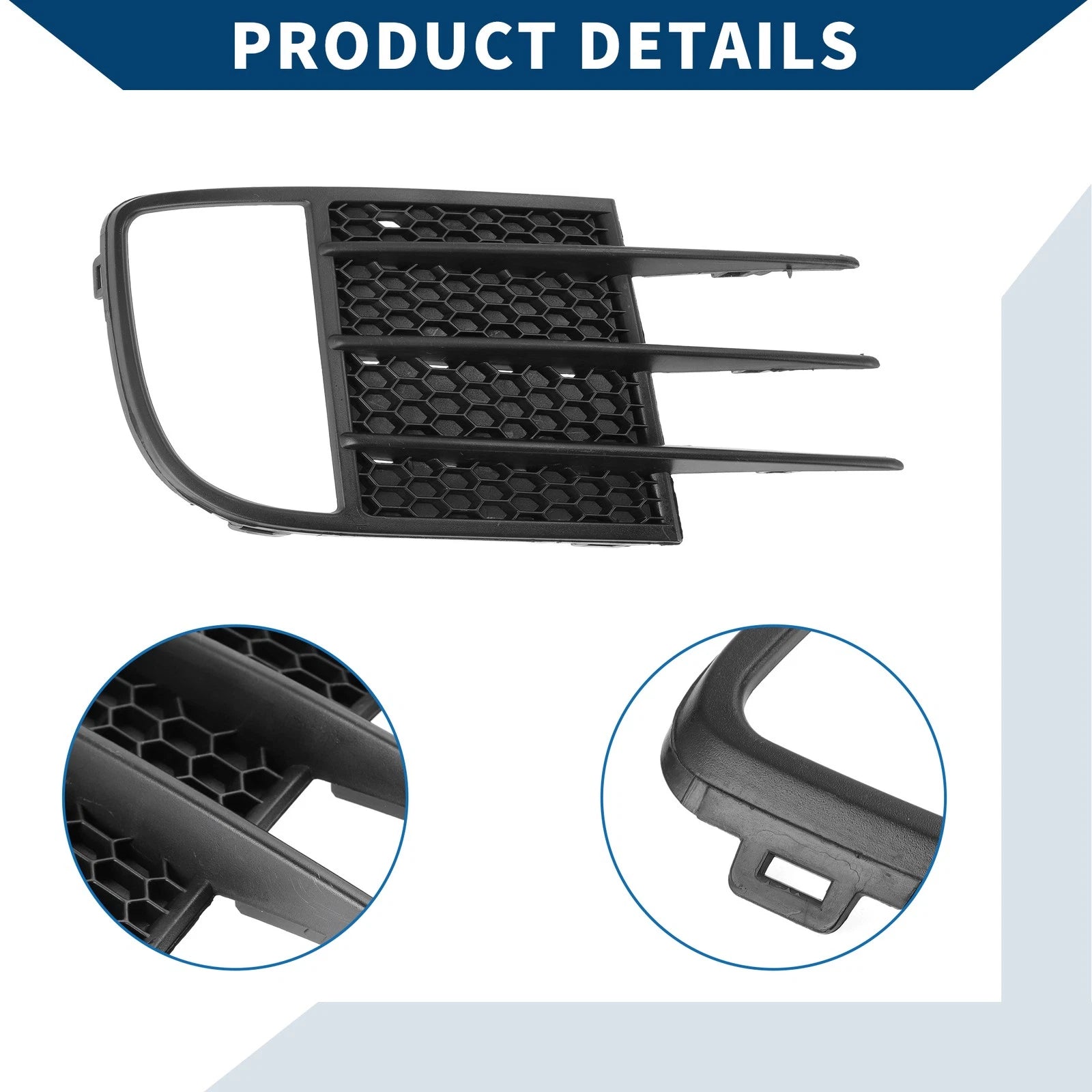 1pc Fog Light Grill for Volkswagen GTI (2010–2014) No.5K0853665C