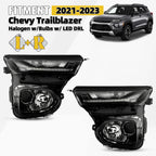 Set of 2 Halogen Headlights w/LED DRL for Chevy Trailblazer (2021–2023)