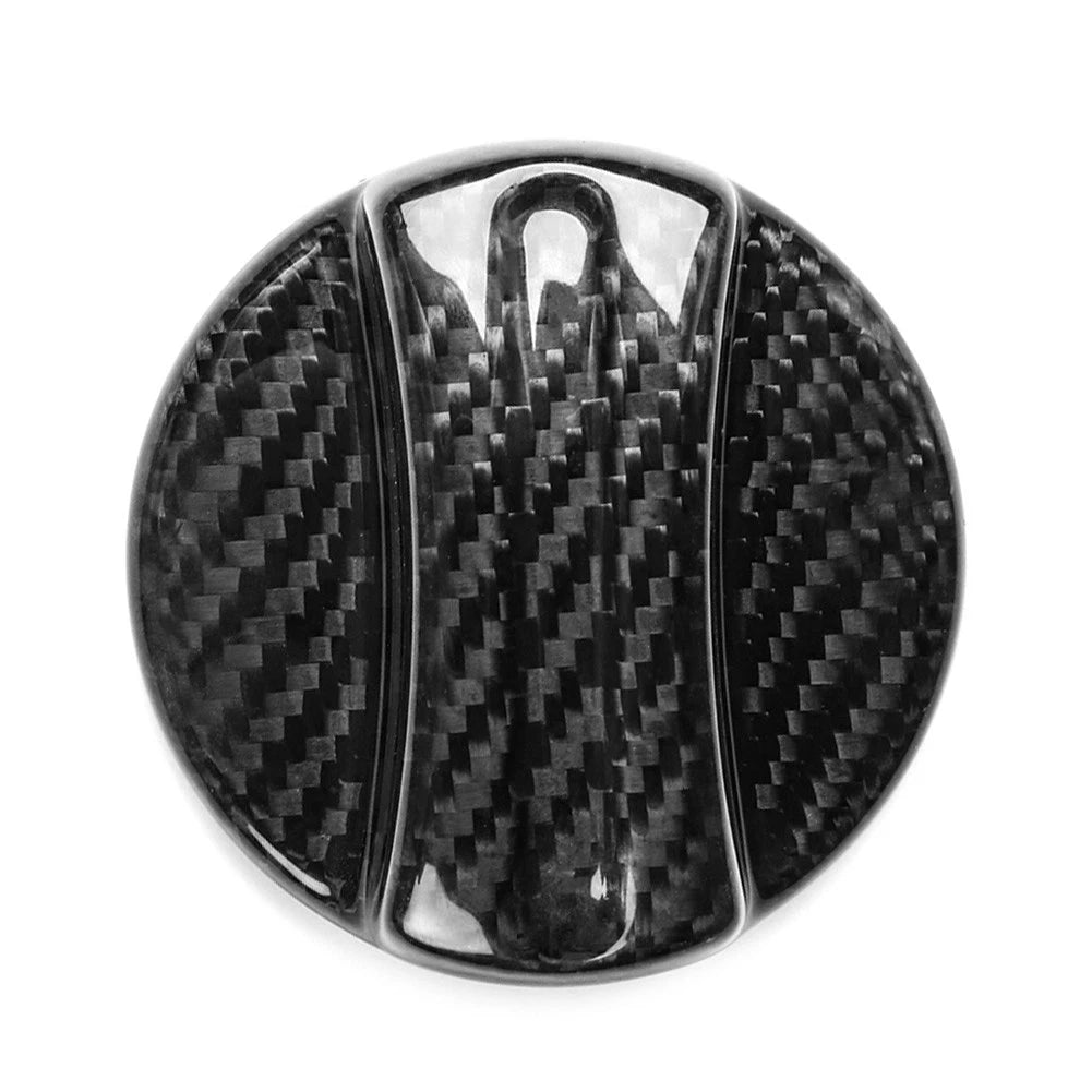 Fuel Tank Oil Gas Cap Cover for BMW All Models (Carbon Fiber, Black)