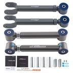 4x Front & Rear Adjustable Upper Control Arms Set for 1997-2006 Jeep Wrangler TJ