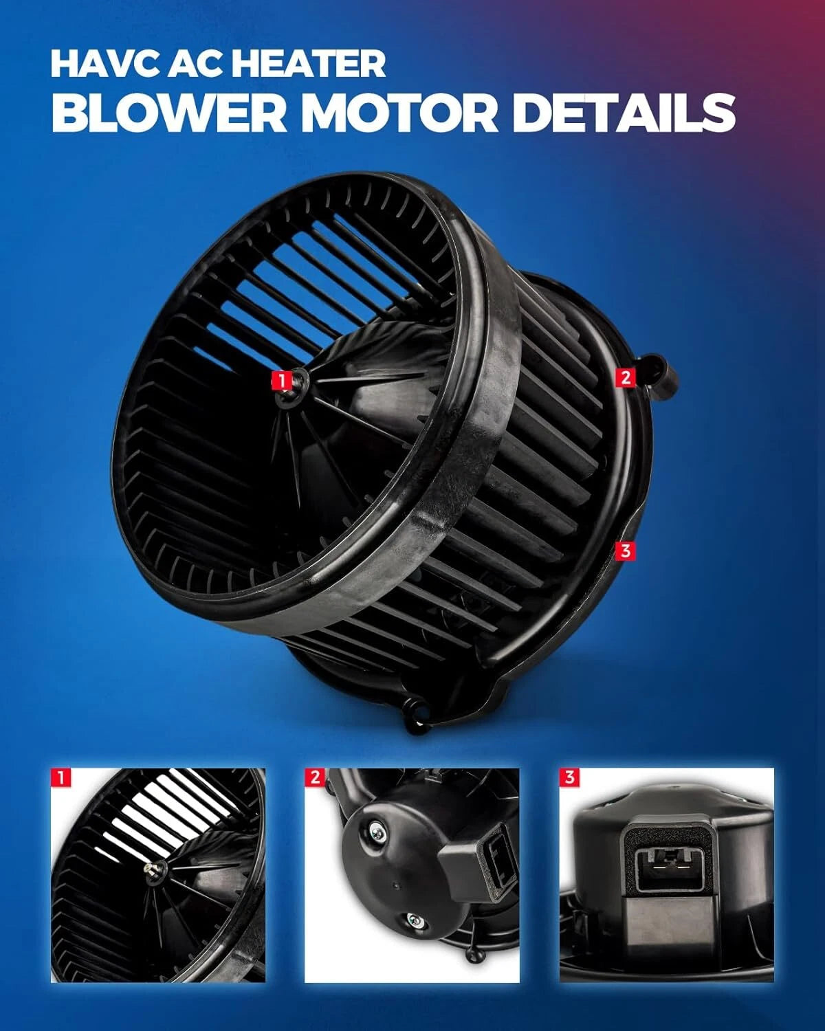 A/C Heater Blower Motor for 2013-2016 Dodge Dart Sedan 4-Door