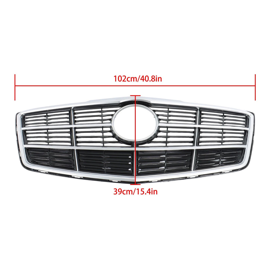 Chrome Black Front Bumper Grille for Cadillac CTS (2014–2019)