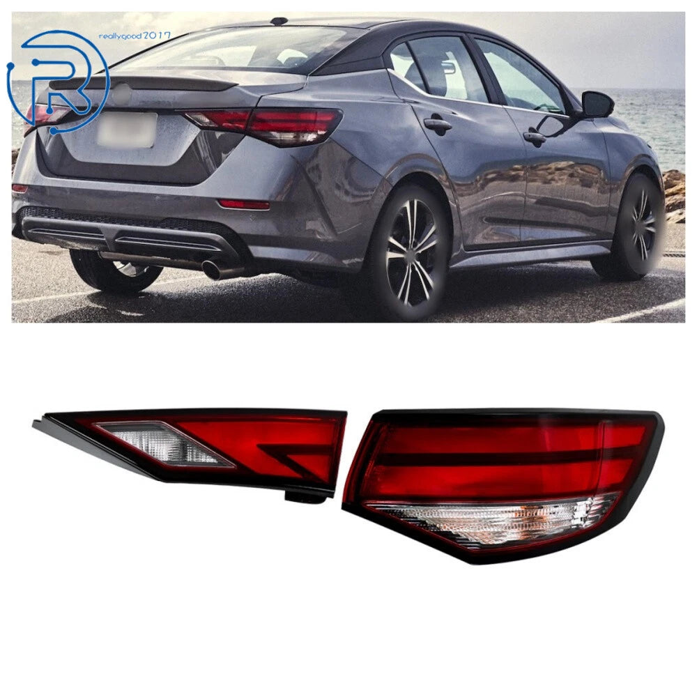 Tail Lamp Set for Nissan Sentra (2021–2023) Halogen Right Inner & Outer