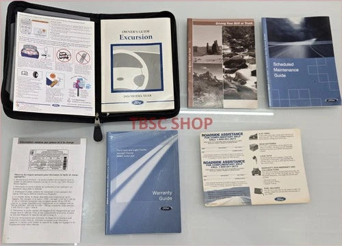 Owners Manual Handbook for Ford Excursion (2004)