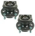 Set of 2 Rear Moog Wheel Bearing and Hub Assemblies for Ford Fiesta (2011–2016)