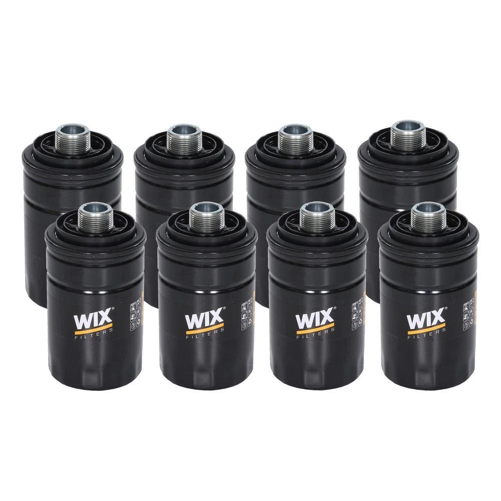 Set of 8 Wix 57561 Engine Oil Filter Kit for (Spin-On)
