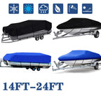 Boat Cover for Pontoon Runabout Fishing Ski (21-24 Ft) UV Dust Resistant